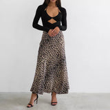 Fusta midi Hyara cu animal print