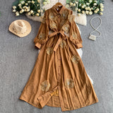 Rochie Padima cu flori brodate