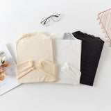 Bluza Cally din tul cu imprimeu buline