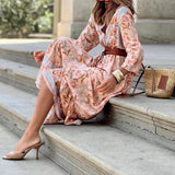 Rochie Jilma cu imprimeu floral si curea accesorizata