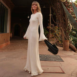 Rochie Bryssa din tricot cu terminatii din volanase