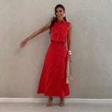 Set Felishia compus din camasa si fusta midi