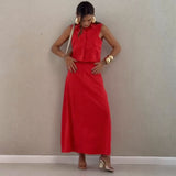 Set Felishia compus din camasa si fusta midi