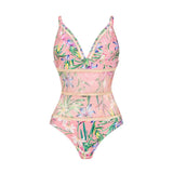 Set Ardes compus din costum de baie si fusta cu imprimeu floral