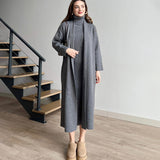 Set Yurra compus din cardigan si rochie din tricot moale