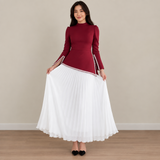 Rochie Serra cu fusta si bluza cu corset la spate