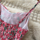 Set Delanie compus din rochie roz si camasa cu nod
