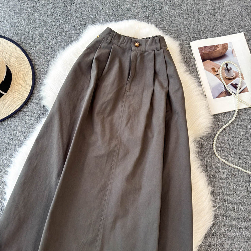 Fusta Fenirra cu talie elastica si croi in A