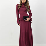Set Patty cu fusta si bluza cu strat asimetric