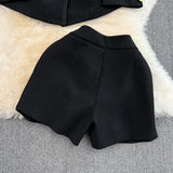 Pantaloni scurti Nereida cu talie elastica si buzunare laterale