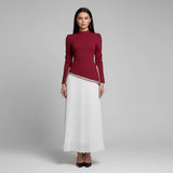 Rochie Serra cu fusta si bluza cu corset la spate