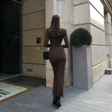 Rochie Freya mulata din tricot cu reiatii