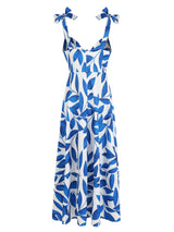 Rochie Idaila cu imprimeu floral si decolteu tip inima