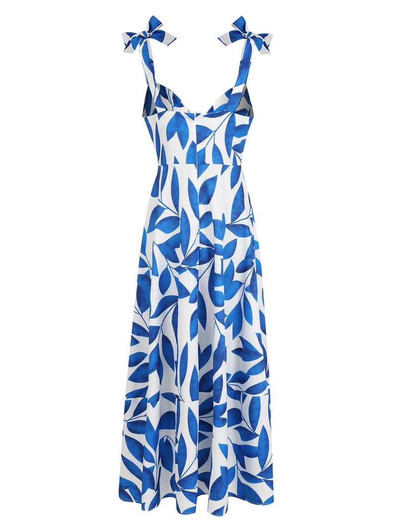 Rochie Idaila cu imprimeu floral si decolteu tip inima