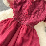Rochie Arianne visinie din tulle cu volanase