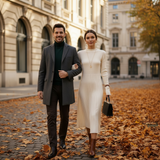 Rochie Fiora cu nasturi la mansete