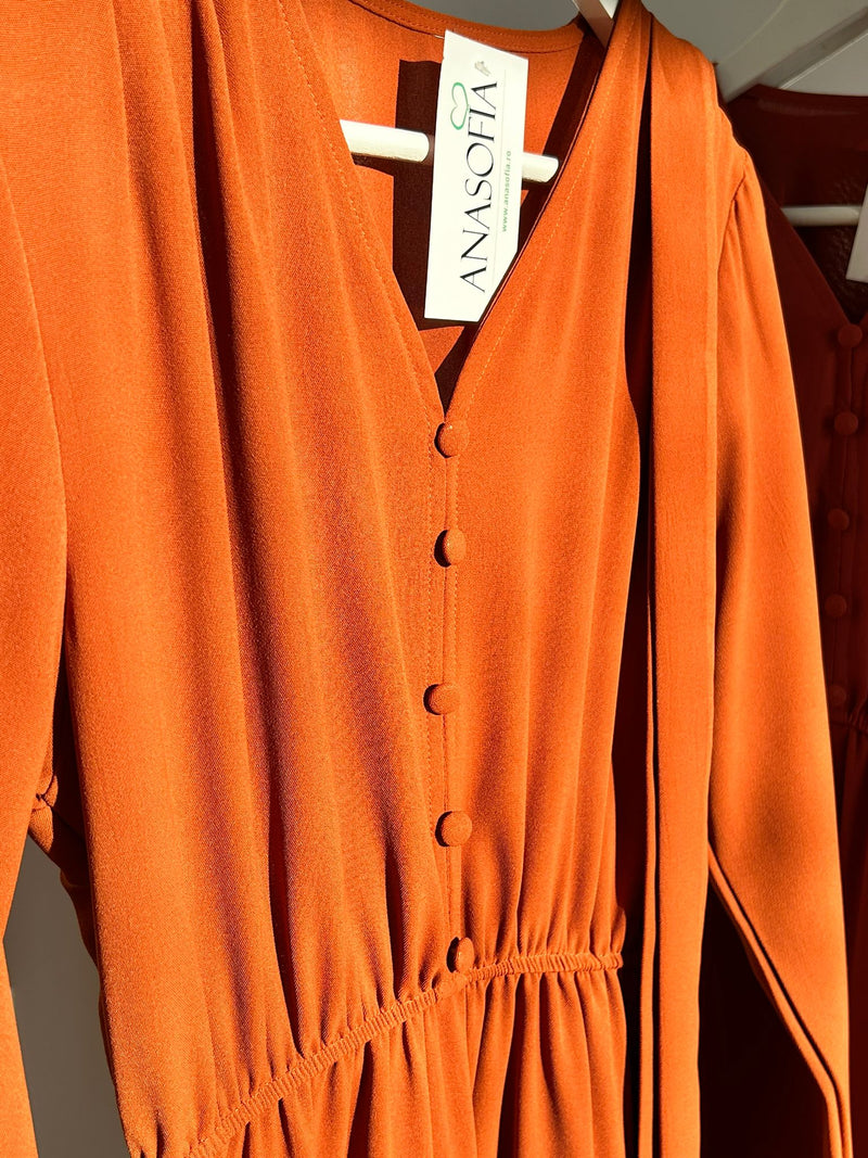 Rochie Frances cu nasturi imbracati