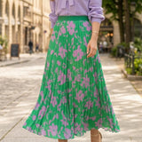 Fusta midi Ralys cu imprimeu floral