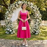 Rochie Angelyn cu perle si fundita