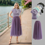 Top Saphira mov cu funda din organza