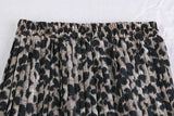 Fusta Vandana maro deschis cu animal print