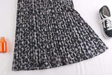 Fusta Vandana neagra cu animal print