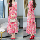 Rochie midi Asante cu volanase