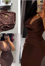 Rochie Hyacinth cu decolteu adanc la spate