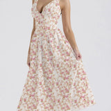 Rochie Tabby alba cu decolteu in V si croi tip corset in talie