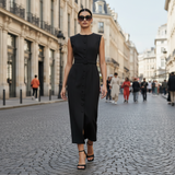Rochie Anika cu nasturi imbracati si curea accesorizata