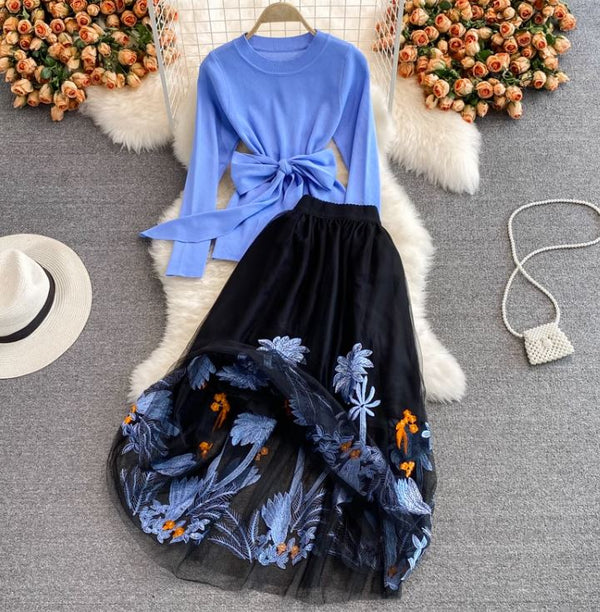 Set Amfya - compus din fusta si bluza