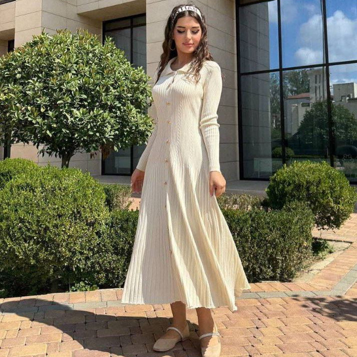 Rochie Ianthe cu nasturi aurii