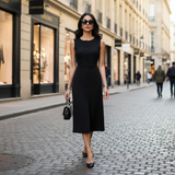 Rochie Anika cu nasturi imbracati si curea accesorizata