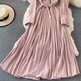 Rochie Bailey roz cu curea accesorizata