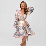 Rochie Cindy cu volanase si cordon