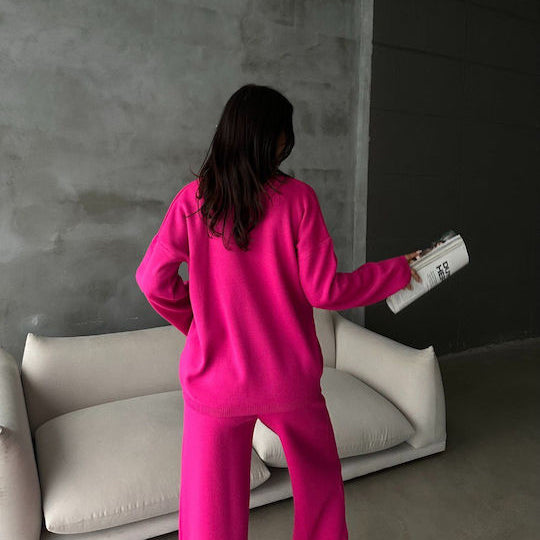 Set Linda - bluza si pantaloni din tricot