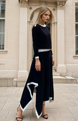 Set Auriell compus din fusta asimetrica si bluza