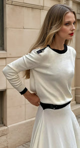 Set Auriell compus din fusta asimetrica si bluza