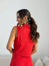 Set Felishia compus din camasa si fusta midi