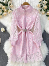 Rochie Daya cu talie accentuata prin curea