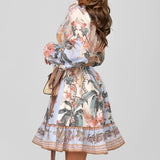 Rochie Cindy cu volanase si cordon