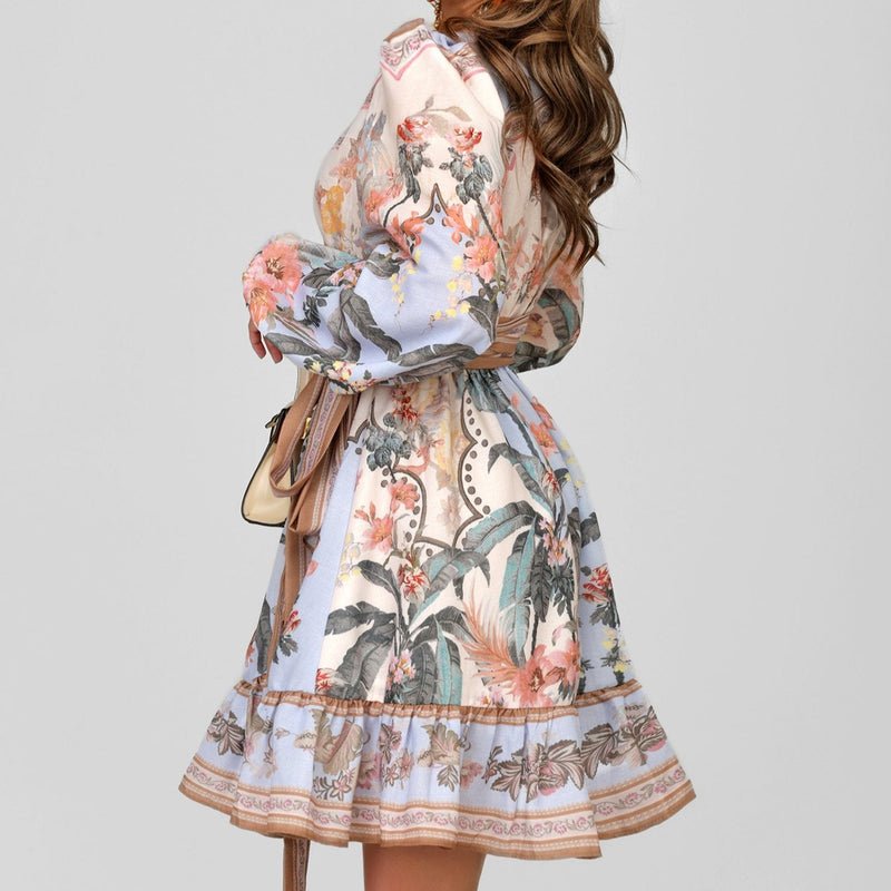 Rochie Cindy cu volanase si cordon