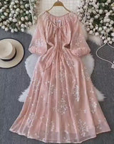 Rochie Pabra, cu broderie si paiete