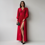 Rochie Aralyn cu nasturi imbracati si talie accentuata