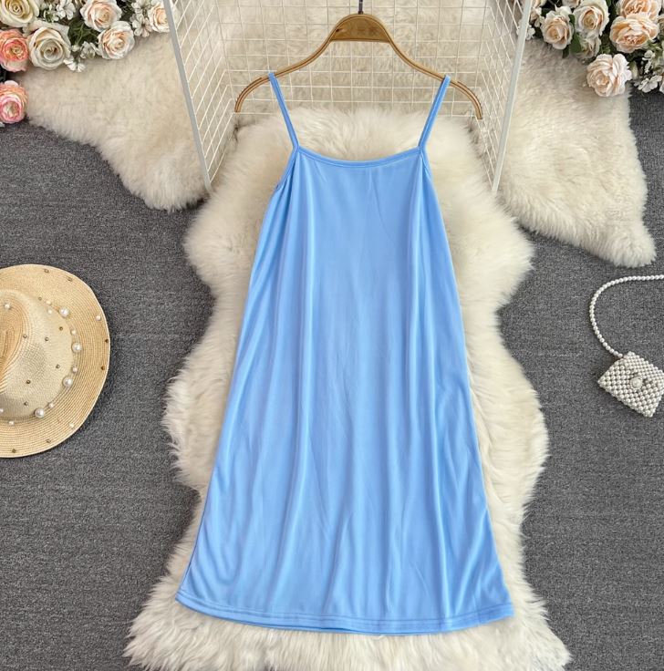 Rochie Ophelia albastru din dantela brodata