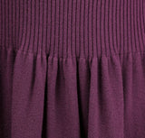 Rochie Ambra visinie din tricot reiat