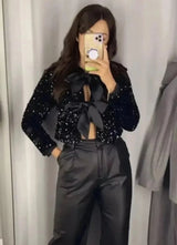 Jacheta eleganta Marra cu paiete