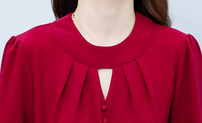 Rochie Fortune rosie accesorizata cu nasturi si curea