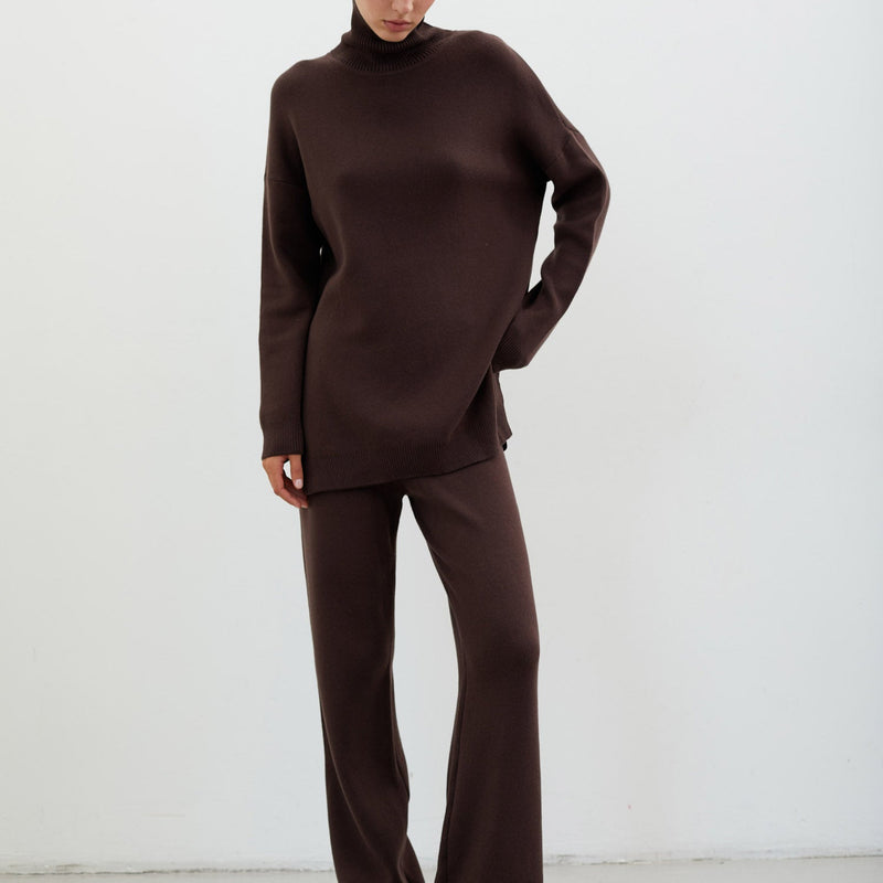 Set Linda - bluza si pantaloni din tricot