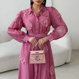 Rochie Padima cu flori brodate